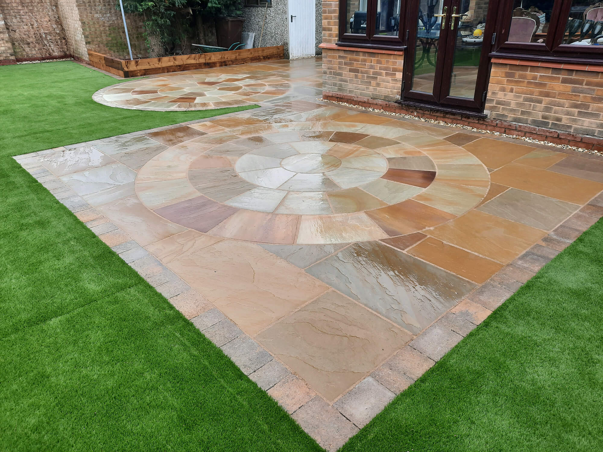 patio paving for a customer
